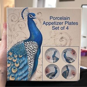 Set of Four Porcelain Appetizer Plates